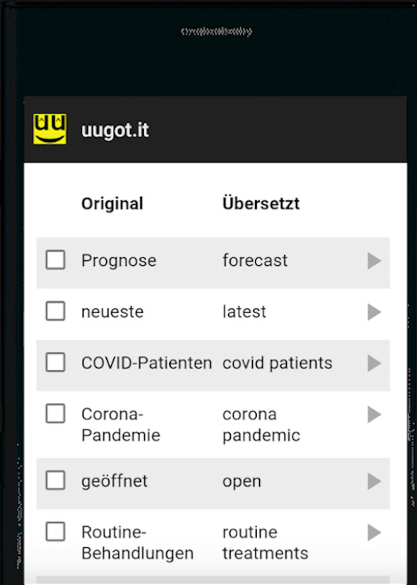 Sprachen Lernen mit dem Word-Katalog