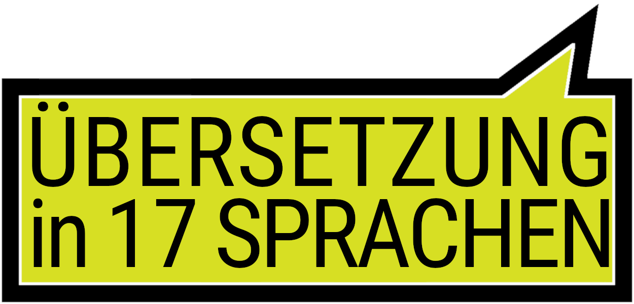 Übersetzung in 13 Sprachen - Sprachen lernen mit TV